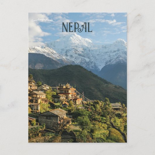 Annapurna Narchyang Nepal Postkarte (Vorderseite)