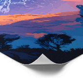 Annapurna Nepal Reisen Vintag Poster (Ecke)