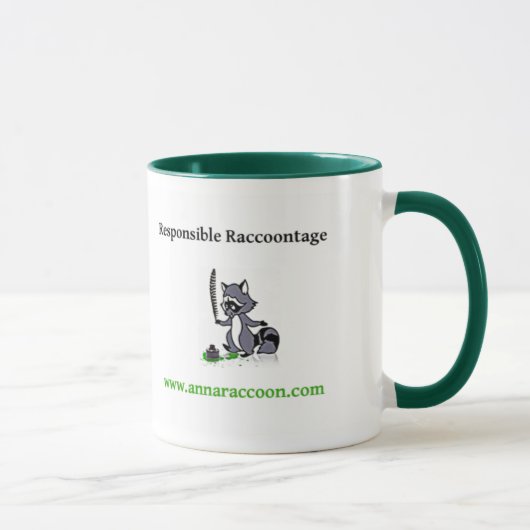 AnnaRaccoon verantwortliche Raccoontage Tasse (Rechts)