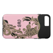 Annarose Elegant Chic Monogram Case-Mate iPhone Hülle (Rückseite (Horizontal))