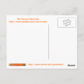 AnnaRuths Karotten-Apfelmus-Kuchen-Postkarte Postkarte (Rückseite)