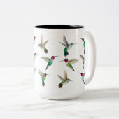 Anna's and Broad-tails Hummingbirds Zweifarbige Tasse (VorderseiteRechts)