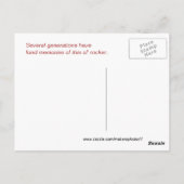 Anna's Antique Rocker - anpassen Postkarte (Rückseite)