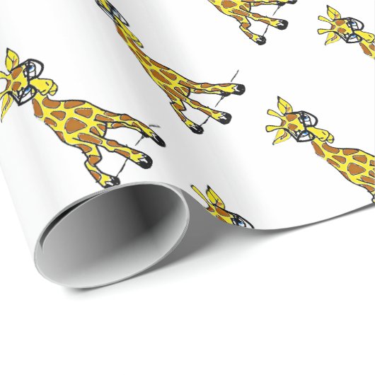 Annas Giraffe Geschenkpapier (Rolleneckpunkt)