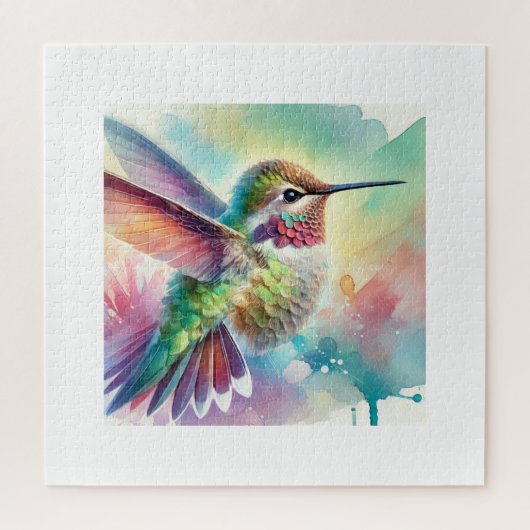 Annas Hummingbird 020824AREF113 - Watercolor Puzzle (Vertikal)
