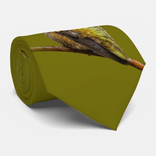 Anna's Hummingbird auf der Scarlet Trumpetvine Krawatte (Gerollt)