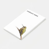 Anna's Hummingbird auf Scarlet Trumpetvine Post-it Klebezettel (angewinkelt)