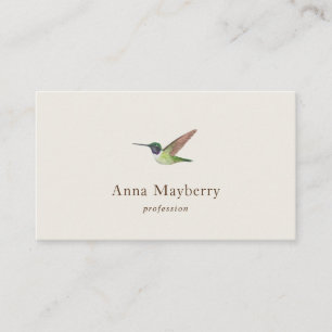 Anna's Hummingbird Business Card Visitenkarte