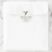 Anna's Hummingbird Classic Round Sticker (Tasche)