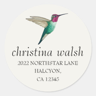 Anna's Hummingbird Classic Round Sticker