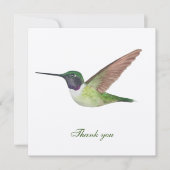 Anna's Hummingbird Dankeschön-Karte Dankeskarte (Vorderseite)
