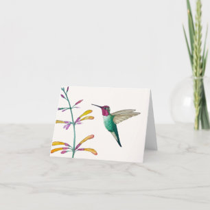 Anna's Hummingbird Dankeskarte