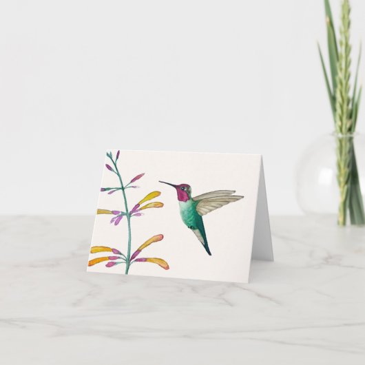 Anna's Hummingbird Dankeskarte (Vorderseite)