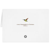 Anna's Hummingbird Geburtstagskarte (Rückseite Horizontal)