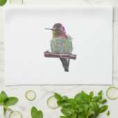 Anna's Hummingbird Geschirrtuch (Gefaltet)