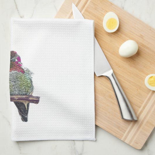 Anna's Hummingbird Geschirrtuch (Viertel Falte)