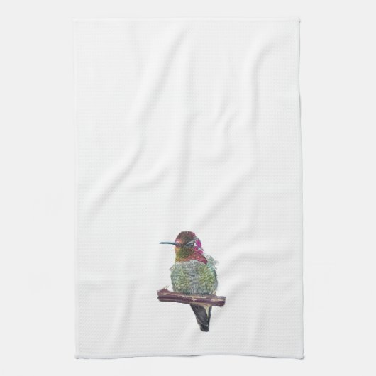 Anna's Hummingbird Geschirrtuch (Vertikal)
