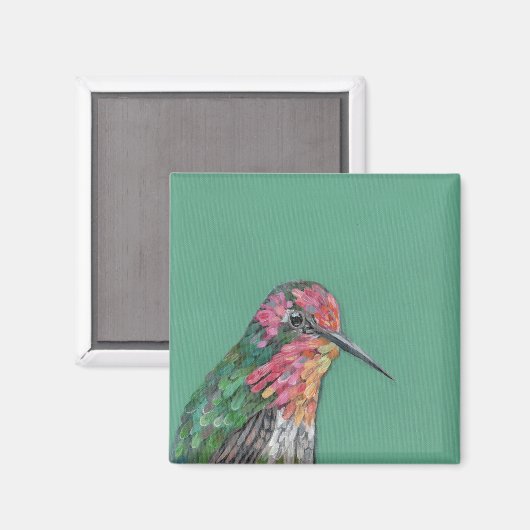 Anna's Hummingbird Magnet (Vorderseite/Rückseite)