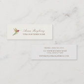Anna's Hummingbird Mini Business Card Mini Visitenkarte (Vorne/Hinten)