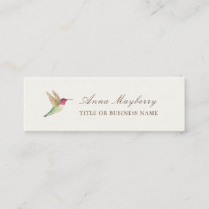 Anna's Hummingbird Mini Business Card Visitenkarte