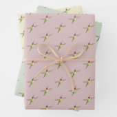 Anna's Hummingbird-Musterschablone Geschenkpapier Set (Beispiel)