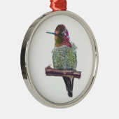 Anna's Hummingbird Ornament Aus Metall (Rechts)