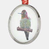 Anna's Hummingbird Ornament Aus Metall (Links)