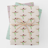 Anna's Hummingbird Pattern Geschenkpapier Set (Beispiel)