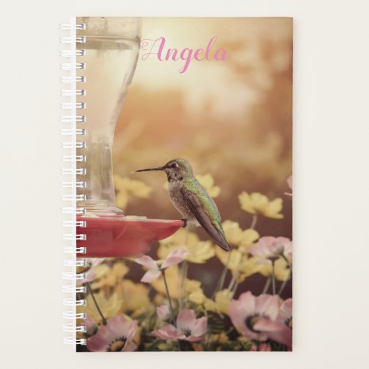 Anna's Hummingbird personalisierter Planer (Vorderseite)