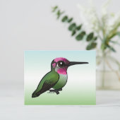 Anna's Hummingbird Postkarte (Stehend Vorderseite)