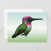 Anna's Hummingbird Postkarte (Vorne/Hinten)