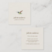 Anna's Hummingbird Quadratische Visitenkarte (Vorne/Hinten)