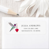 Anna's Hummingbird Return Address Label (Insitu)