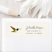 Anna's Hummingbird Return Address Label (Insitu)