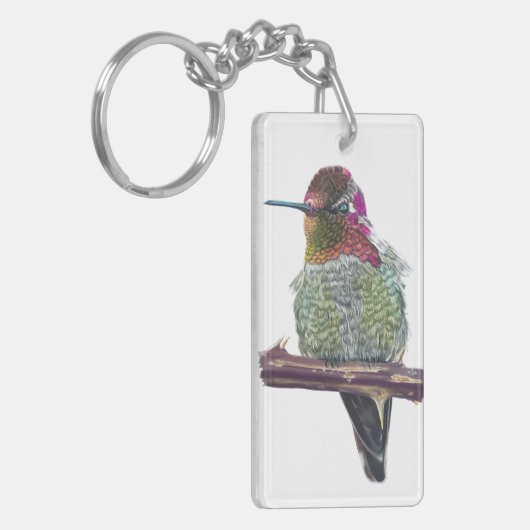 Anna's Hummingbird Schlüsselanhänger (Vorderseite links)