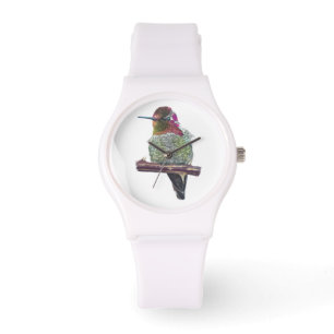 Anna's Hummingbird Silikon-Armbanduhr Armbanduhr