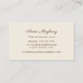 Anna's Hummingbird Square Business Card Visitenkarte (Rückseite)