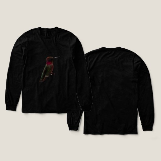 Anna's Hummingbird Tri-Blend Shirt (Design Vorderseite & Rückseite)
