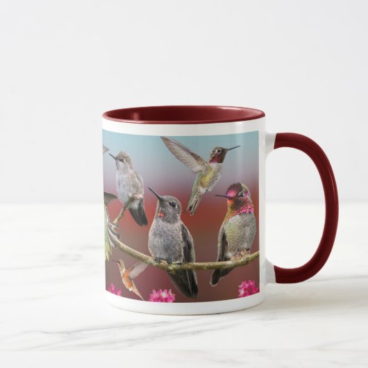 Anna's Hummingbird und Rufous Hummingbird Tasse (Rechts)