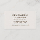 Anna's Hummingbird Visitenkarte (Rückseite)