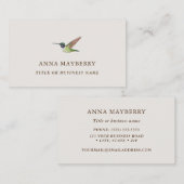 Anna's Hummingbird Visitenkarte (Vorne/Hinten)