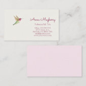 Anna's Hummingbird Visitenkarte (Vorne/Hinten)