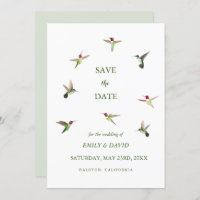 Anna's Hummingbird Wedding Save the Date