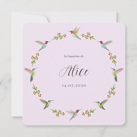 Anna's Hummingbirds Baptism (Vorderseite)