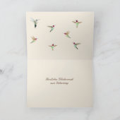 Anna's Hummingbirds Birthday Card Karte (Innenseite)