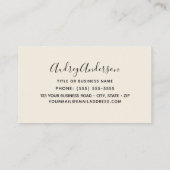 Anna's Hummingbirds Business Card Visitenkarte (Rückseite)