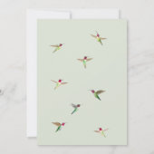 Anna's Hummingbirds Einladung (Rückseite)