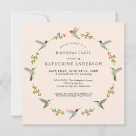 Anna's Hummingbirds Geburtstagsaufruf