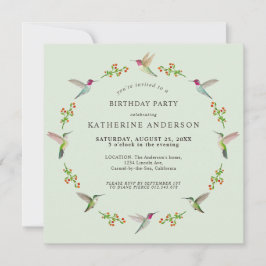 Anna's Hummingbirds Geburtstagsaufruf