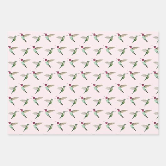 Anna's Hummingbirds Geschenkpapier Set (Vorderseite 3)